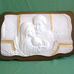 Quadro in legno e alabastro