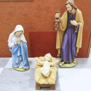 Natività 3 pezzi cm. 60 fibra di vetro
