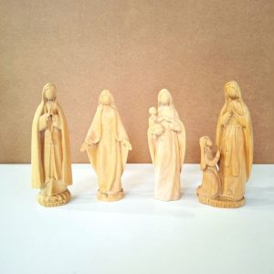 Statuette Madonne in legno cm 15