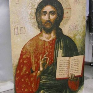 Coprileggio arazzo Cristo