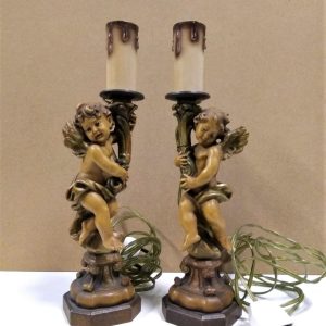 Candelieri angeli in legno