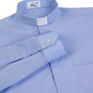 camicie clergy in cotone fil a fil